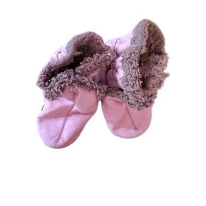 Girls Robeez Pink Leather Booties Size 4